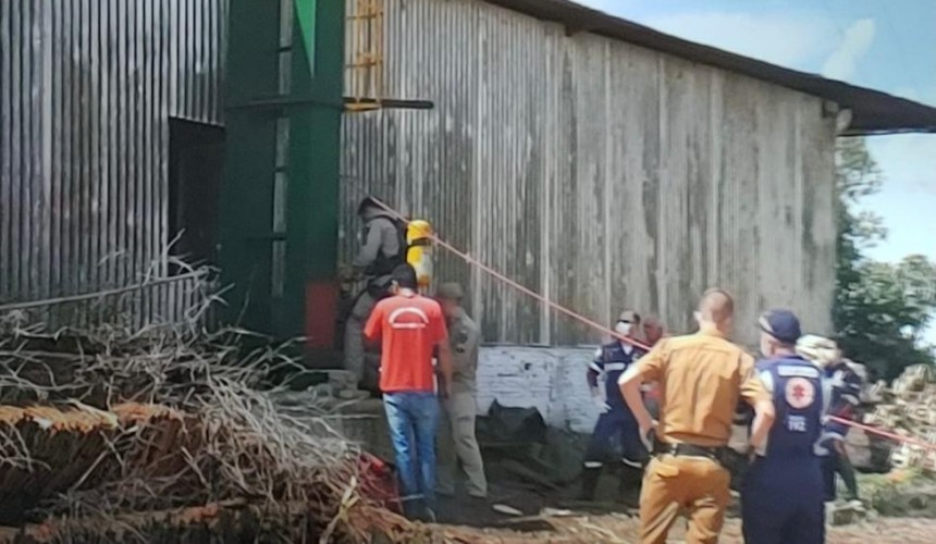 Nova Prata do Iguaçu: Homem morre após cair dentro de fosso de elevador de silo