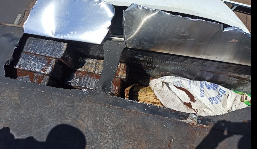 PRF realiza apreensão de grande quantidade de maconha em Lindoeste