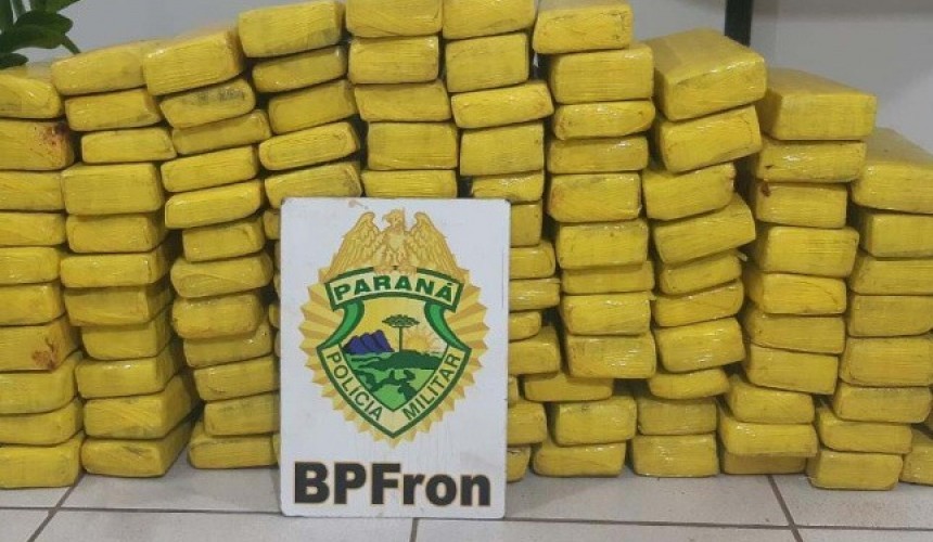 Carro com 104,7 kg de maconha é apreendido em Itaipulândia