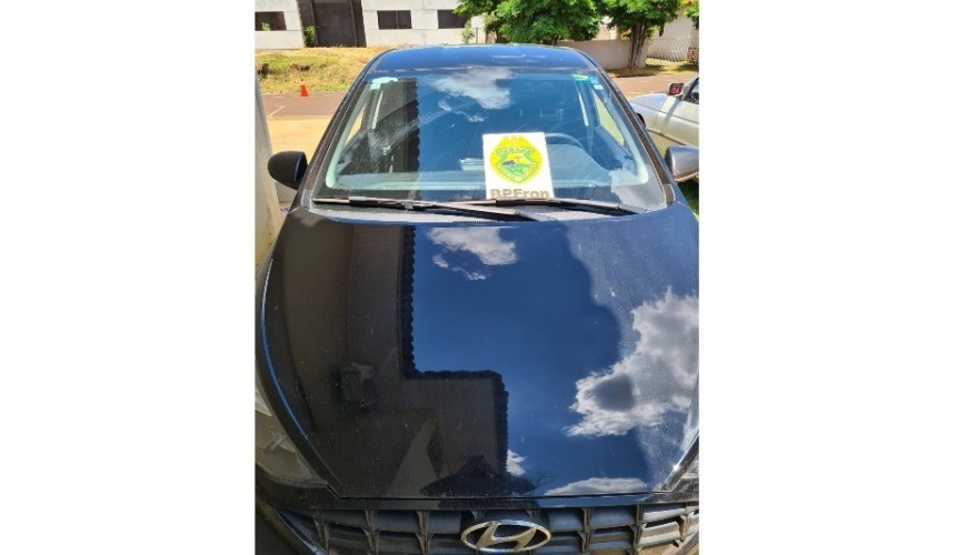 Recuperado em Ampére carro roubado no Rio Grande do Sul