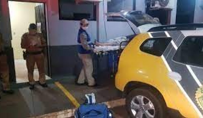 Siate atende ladrão armado com faca que assaltou e agrediu duas jovens, e foi detido por populares em Cascavel