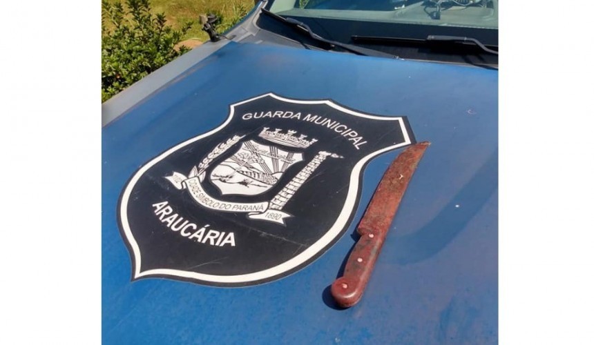 Homem é preso por matar o pai com golpes de facão em Araucária