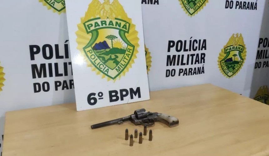 Homem tem arma de fogo apreendida ao ameaçar vítima em Lindoeste