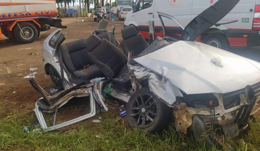 Acidente deixa uma jovem morta e várias pessoas feridas em Guaraniaçu