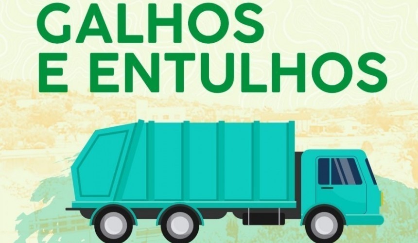 Coleta de galhos e entulhos seguem com programação também para os distritos de Capitão