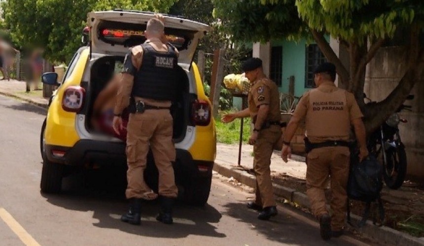 PM apreende menor envolvido em assalto, maior está foragido e um menino morreu em acidente na fuga em Francisco Beltrão