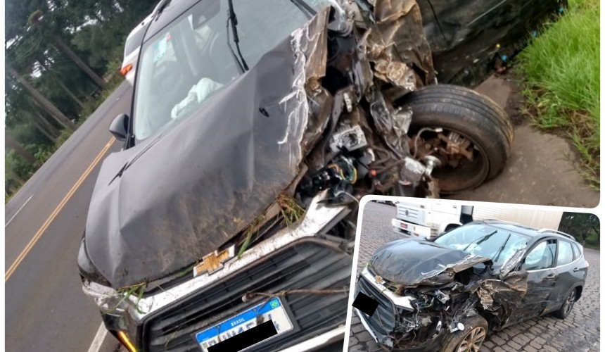 Prefeito de Santa Lúcia sofre acidente de carro perto de Guarapuava