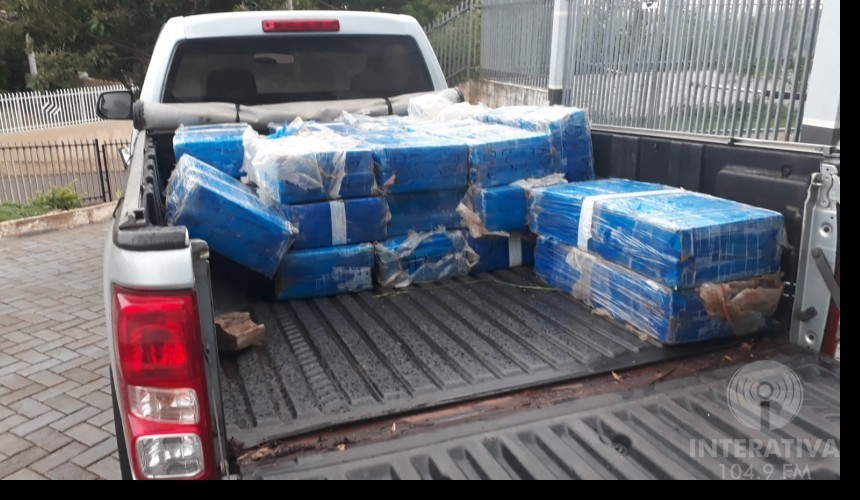 PRF apreende 1.600 kg de maconha na BR-163 em Santa Lúcia