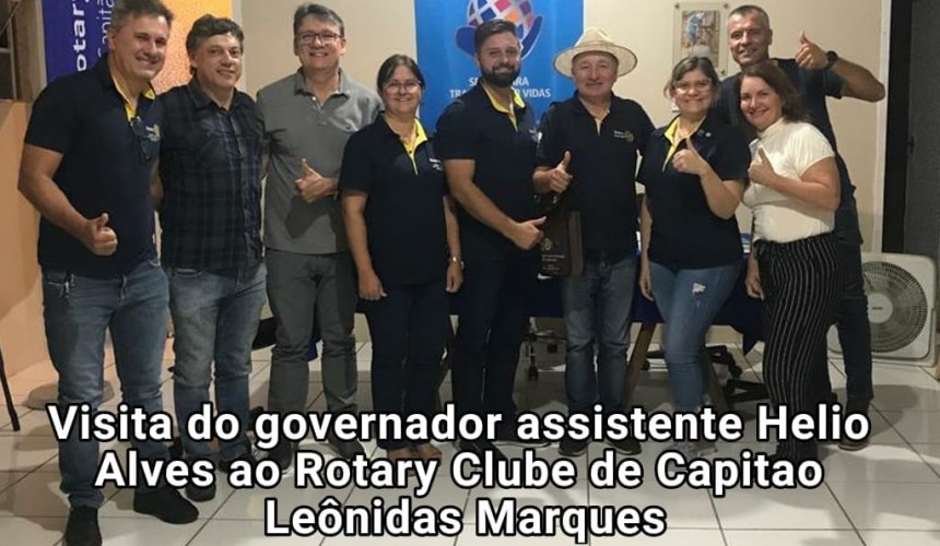 Rotary Club de Capitão recebe visita do Governador Assistente do Distrito 4.640