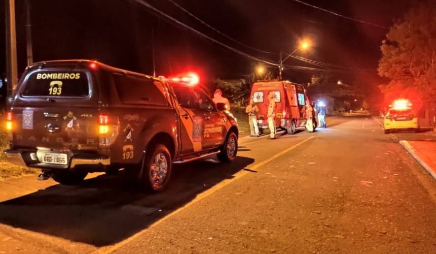 Suspeito de roubo fica ferido ao ser atropelado em Cascavel