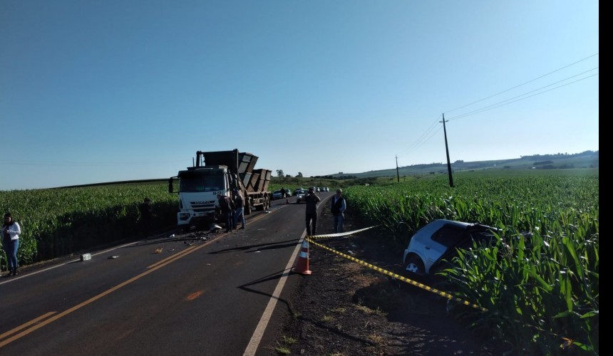 Realeza: Acidente envolvendo caminhão e veículo resulta em óbito de mulher e deixa bebê gravemente ferido