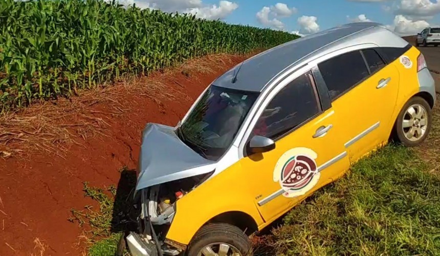 Acidente do tipo engavetamento é registrado entre as comunidades Vila Nova e Flor da Serra, em Realeza