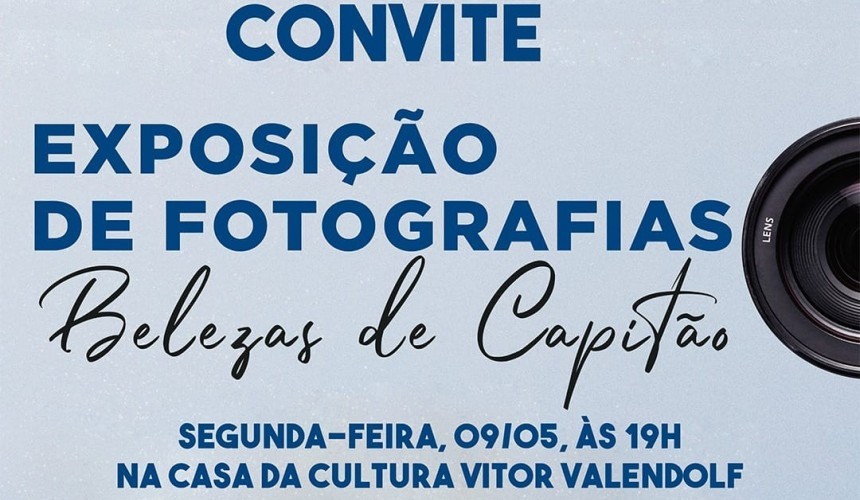Exposição das fotos ganhadoras do ‘concurso Belezas de Capitão’, começa nesta segunda-feira (09)