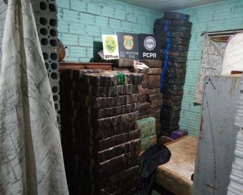 Mais de uma tonelada de maconha é apreendida em Santa Helena