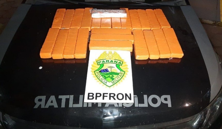 Cascavel: homem é preso pelo BPFron com mais de 12 kg de maconha
