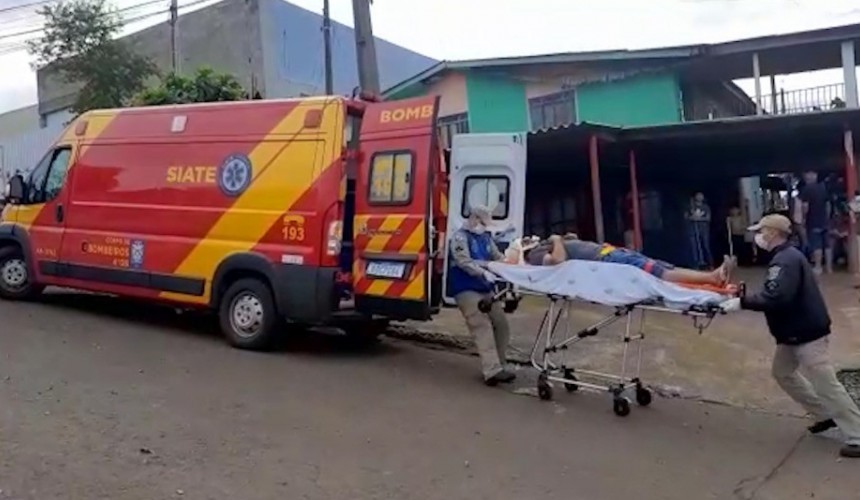 Mulher agride marido a tijoladas em Cascavel