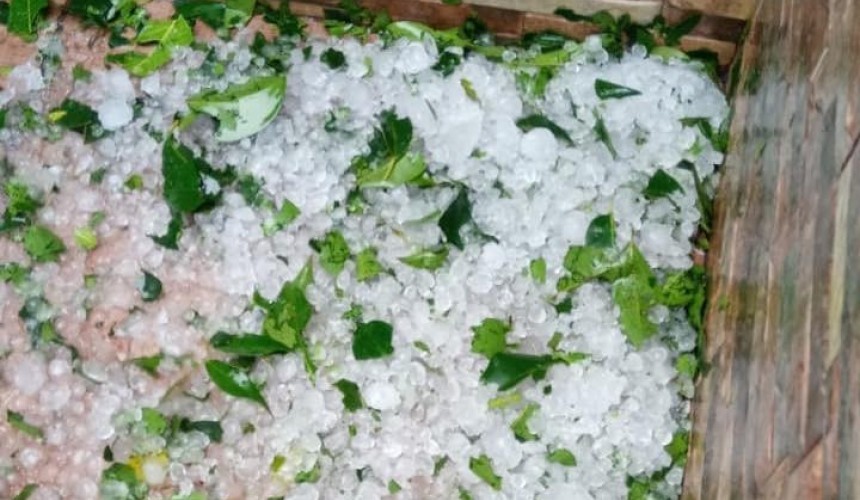 Temporal deixa estragos no município de Ampére