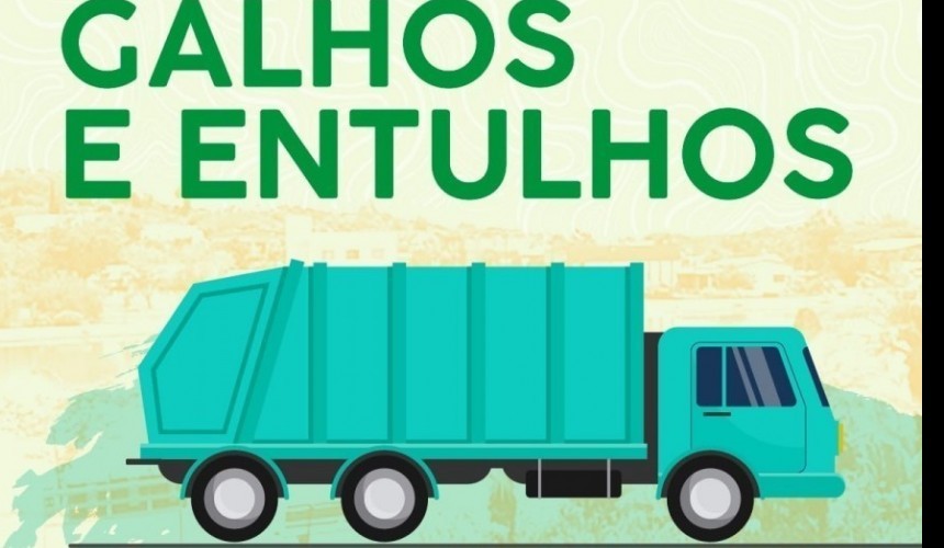 Devido ao período de chuvas e equipe reduzida, setor de coleta pede aos munícipes que apenas galhos sejam colocados para coletagem