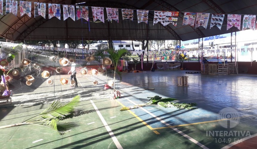 Tudo pronto para o arraial da pessoa idosa em Capitão