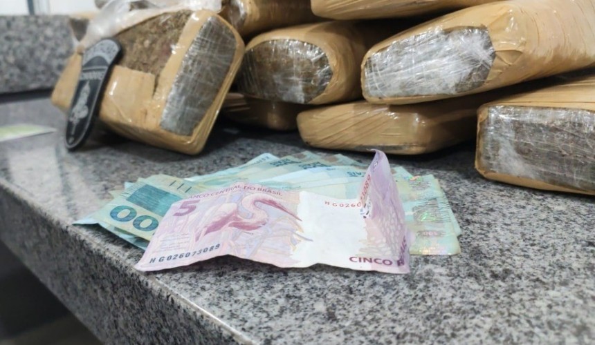 Mais de 18 quilos de maconha são apreendidos com adolescente em Cascavel