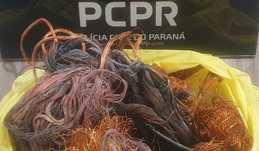 Policia Civil de Capitão encontra cobre pronto para venda, possivelmente furtado em Santa Lucia