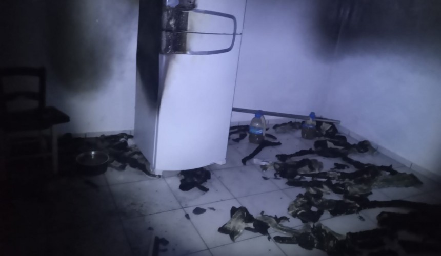 Homem sofre queimaduras após incêndio em residência em Capitão