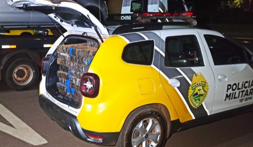 Meia tonelada de maconha é apreendida pela Polícia Militar em Cascavel