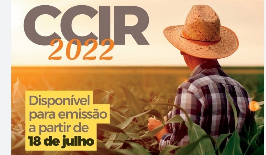 Certificado de Cadastro de Imóvel Rural (CCIR) já está disponível para emissão em Capitão