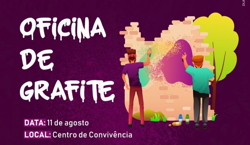 Alunos do Centro de Convivência irão realizar oficina de Grafite em Capitão