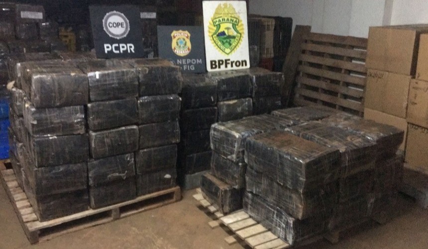 Cerca de 1,7 tonelada de maconha é apreendida em Santa Helena