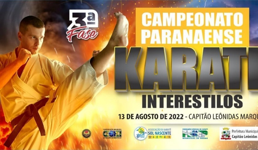 Capitão vai sediar Campeonato Paranaense de Karatê Inter estilos