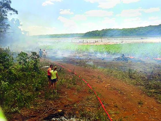 Calor acima da média eleva o risco de queimadas na região