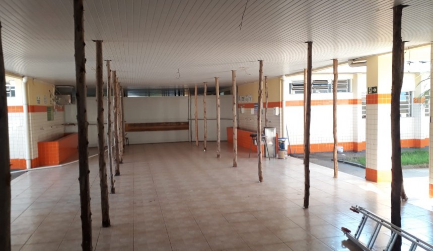 Começam as obras de reparos na estrutura do Colégio Antônio de Castro Alves de Capitão