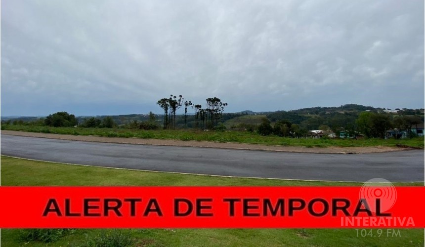 Bombeiros alertam para risco de temporal em Capitão