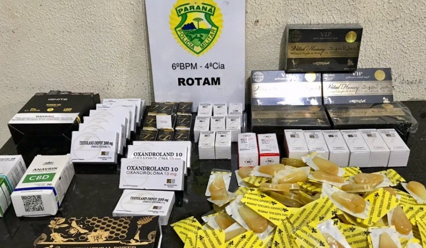 Em Corbélia, 197 volumes de medicamentos foram apreendidos pela Polícia