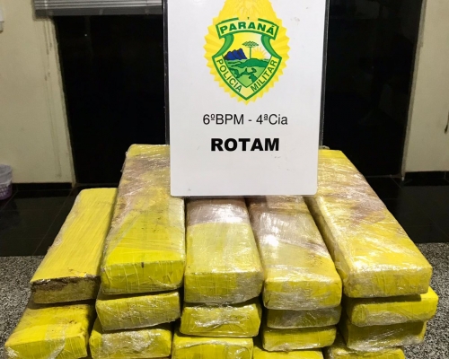 Jovem é presa transportando 24 tabletes de maconha em Capitão