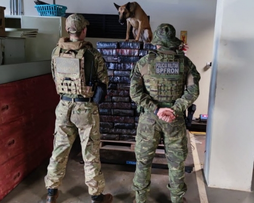 Uma tonelada de maconha é apreendida em Santa Helena