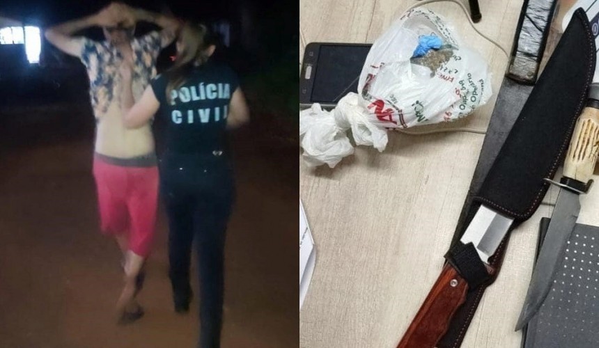Polícia Civil de Capanema prende suspeito de roubo e tráfico de drogas
