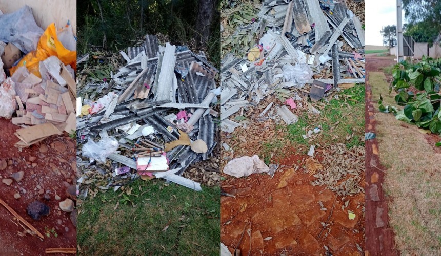 Descarte irregular de lixo preocupa a Secretaria de Meio Ambiente de Capitão; A ação pode gerar multa