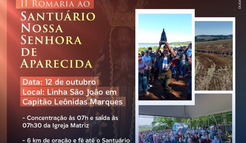 Começam os preparativos para a 2° Romaria em honra a Nossa Senhora Aparecida em Capitão