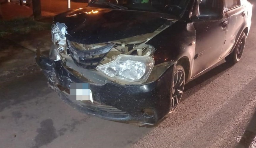 Colisão entre carro e moto é registrada em Boa Vista da Aparecida