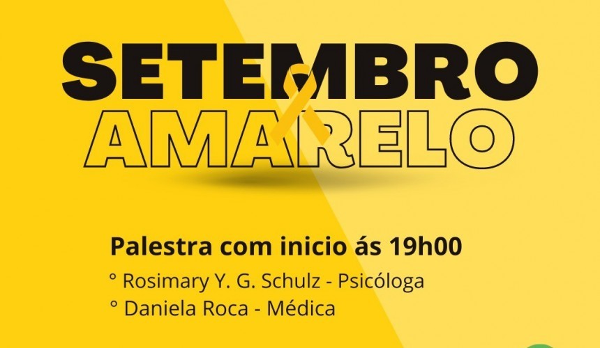 Setembro Amarelo: Palestra sobre ‘Prevenção ao Suicídio’ será realizada nesta segunda-feira em Capitão