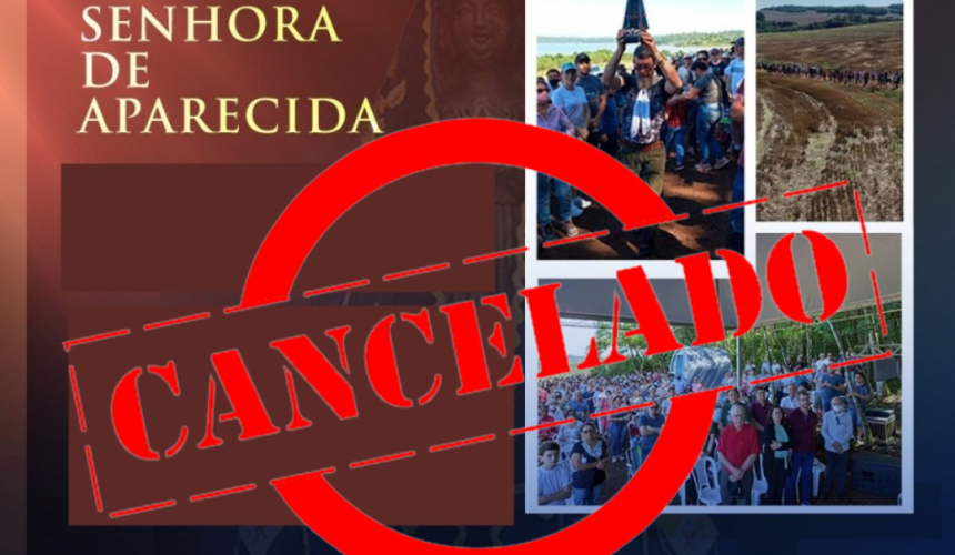 2ª Romaria em honra a Nossa Senhora Aparecida é cancelada por conta da chuva