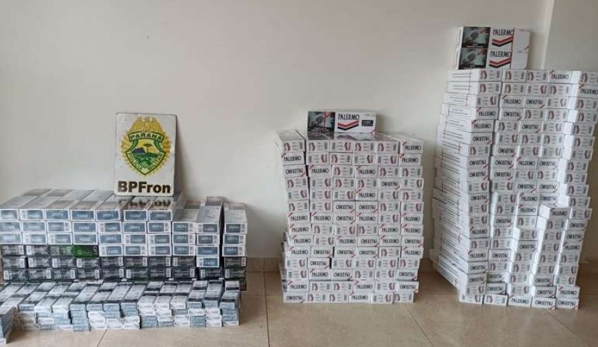 BPFRON apreende cigarros contrabandeados em Realeza