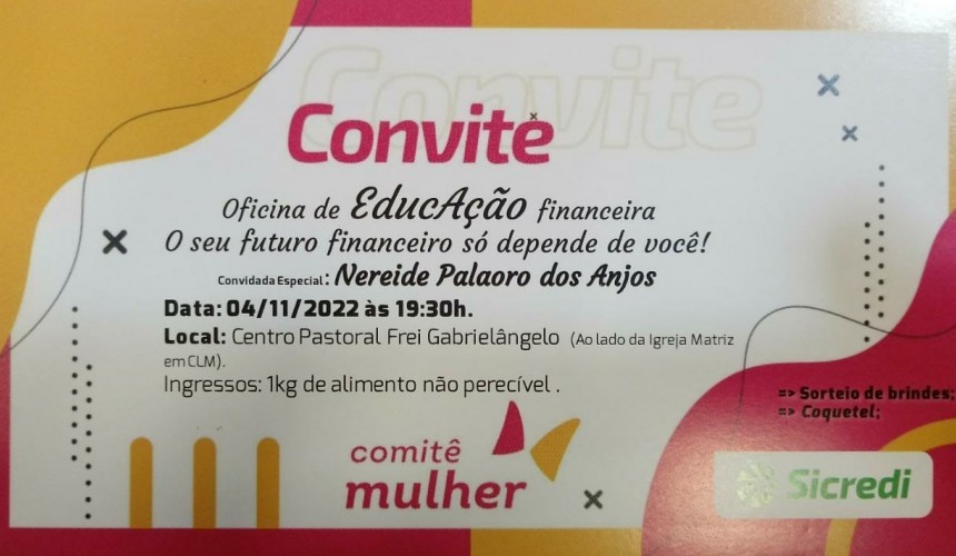 Comitê Mulher do Sicredi de Capitão promove Oficina de Educação Financeira para mulheres