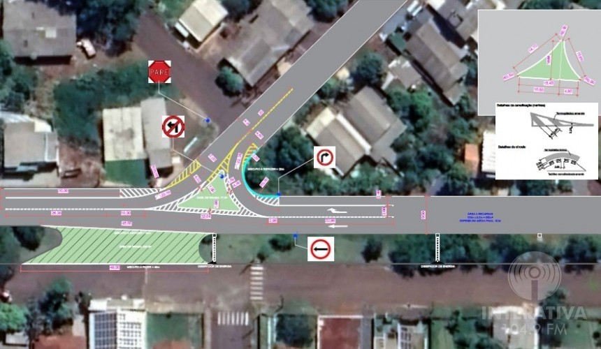 CAPITÃO: Obra vai alterar sentido de ruas e mudar acessos do Bairro Primavera ao Centro