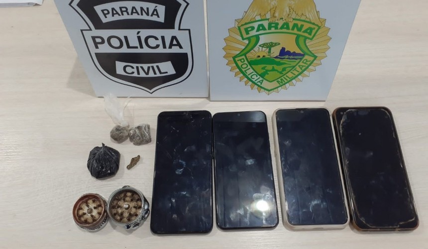 Em operação conjunta, policiais civis e militares cumprem mandados contra suspeitos de tráfico em Capanema