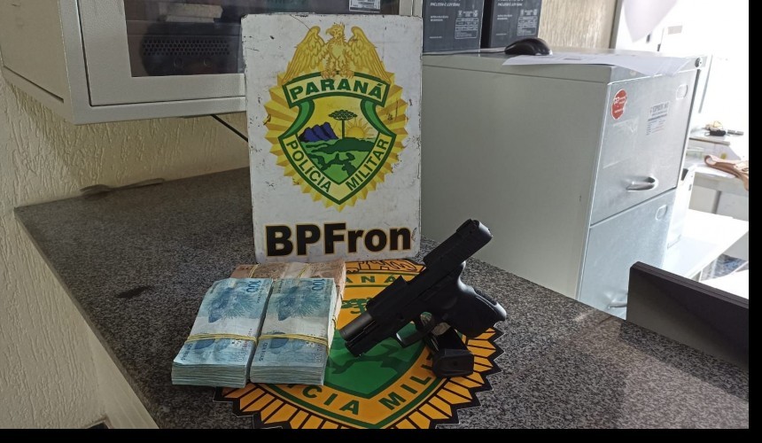 BPFRON apreende arma de fogo em Capitão