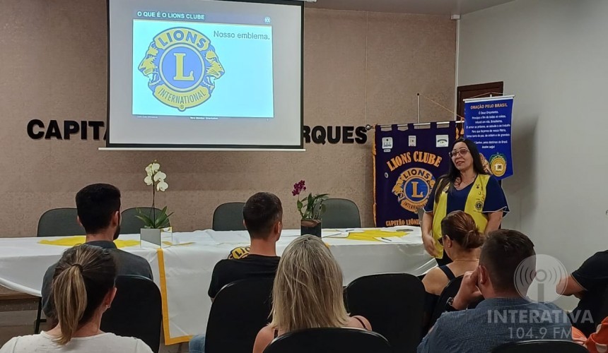 LIONS Clube de Capitão realiza orientação para novos associados