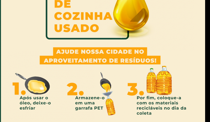 Capitão realiza campanha de descarte correto de óleo de cozinha usado